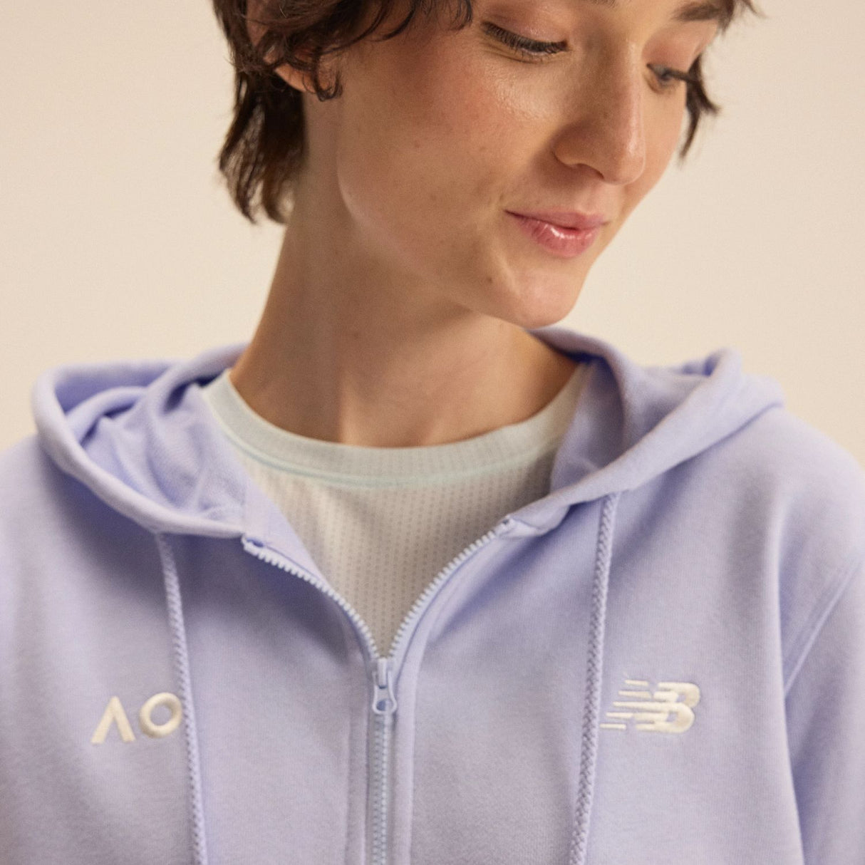 New Balance Women's Australian Open Coastal Fleece Full Zip-6