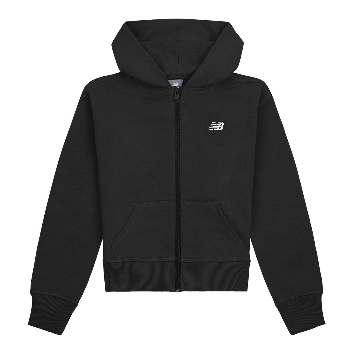 New Balance Girls' BB Small Logo Full Zip Hoodie-1