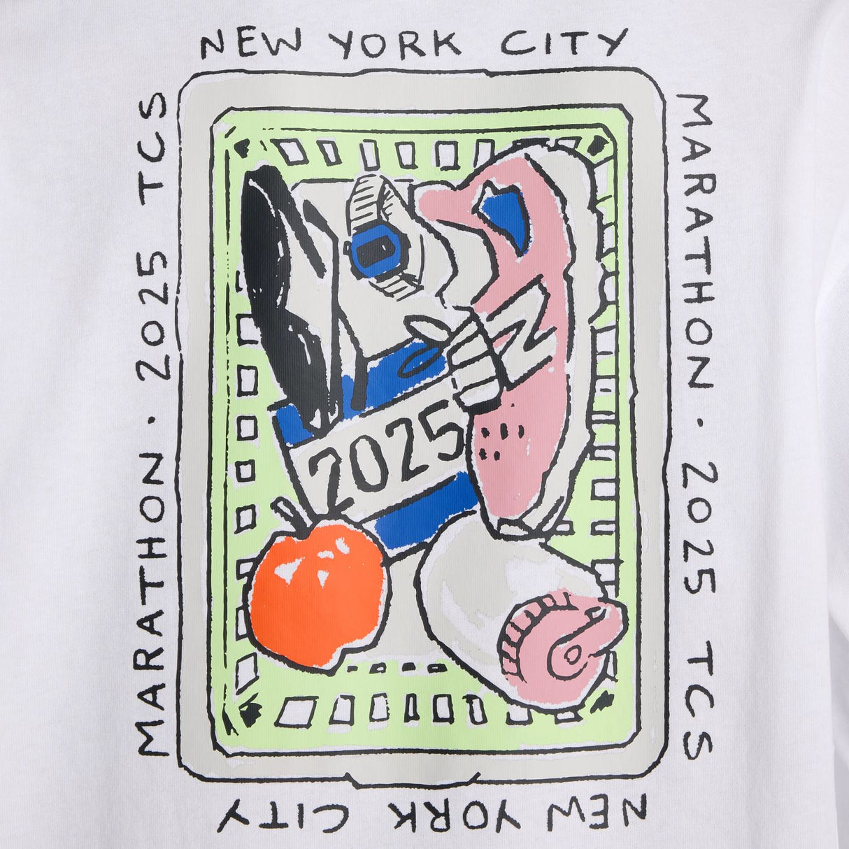 New Balance Men's NYC Marathon Athletics Premium Back Logo Long Sleeve-6