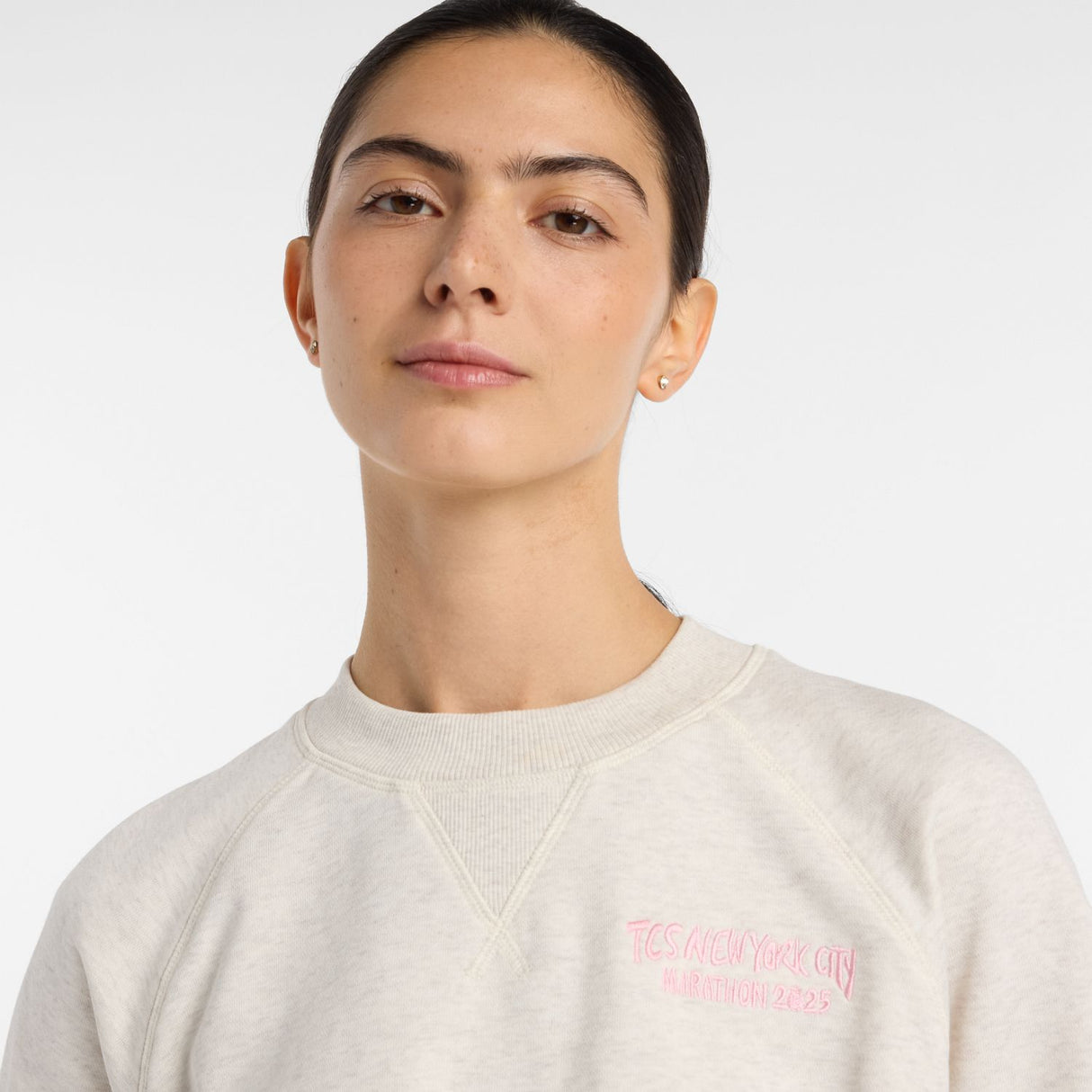 New Balance Women's NYC Marathon French Terry T-Shirt-5