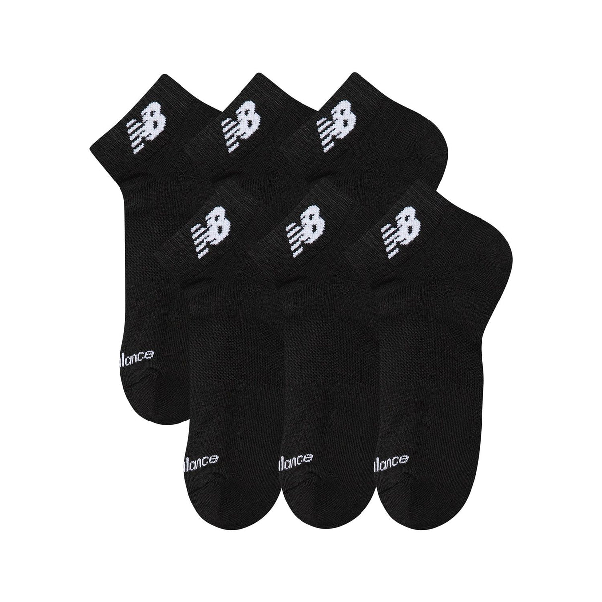 New Balance Daily Essentials Cushion Low Cut Socks 6 Pack-2