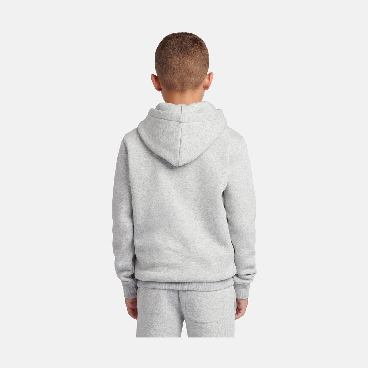 New Balance Boys' Brush Back Stacked Logo Hoodie-7