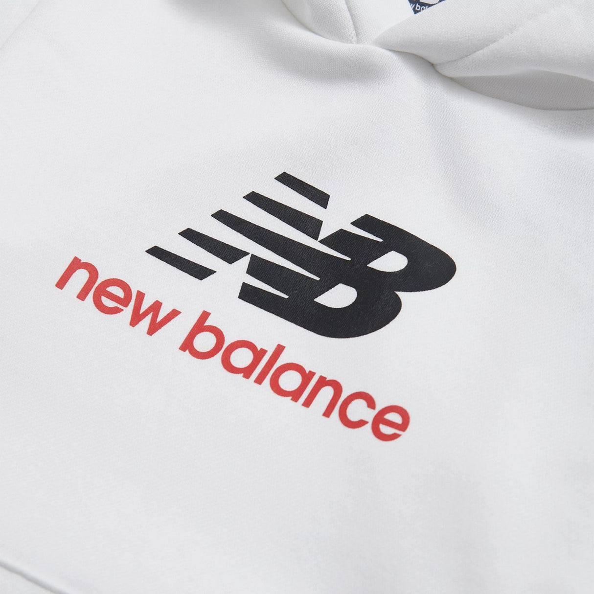 New Balance Boys' Brush Back Stacked Logo Hoodie-3