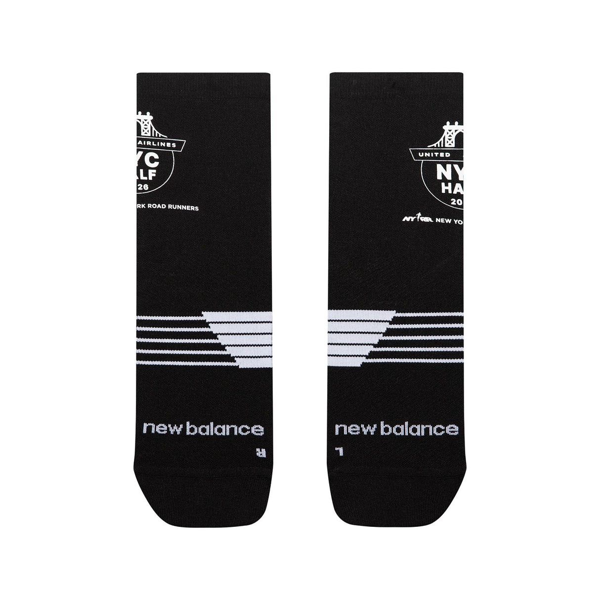 New Balance United Airlines NYC Half Quarter Socks-2