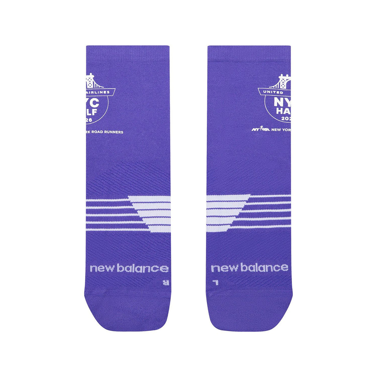New Balance United Airlines NYC Half Quarter Socks-2