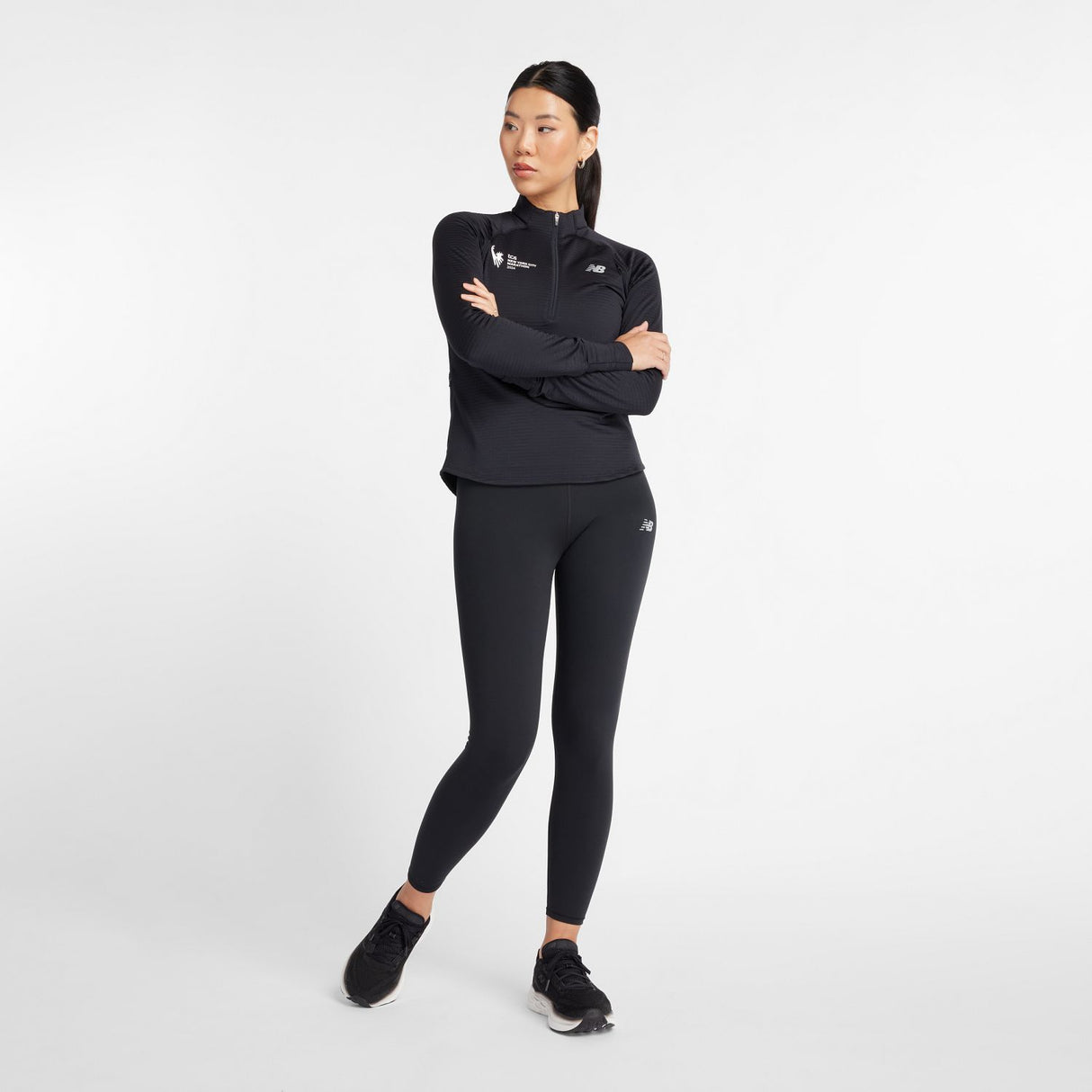 New Balance Women's NYC Marathon Athletics Heat Grid Half Zip-1