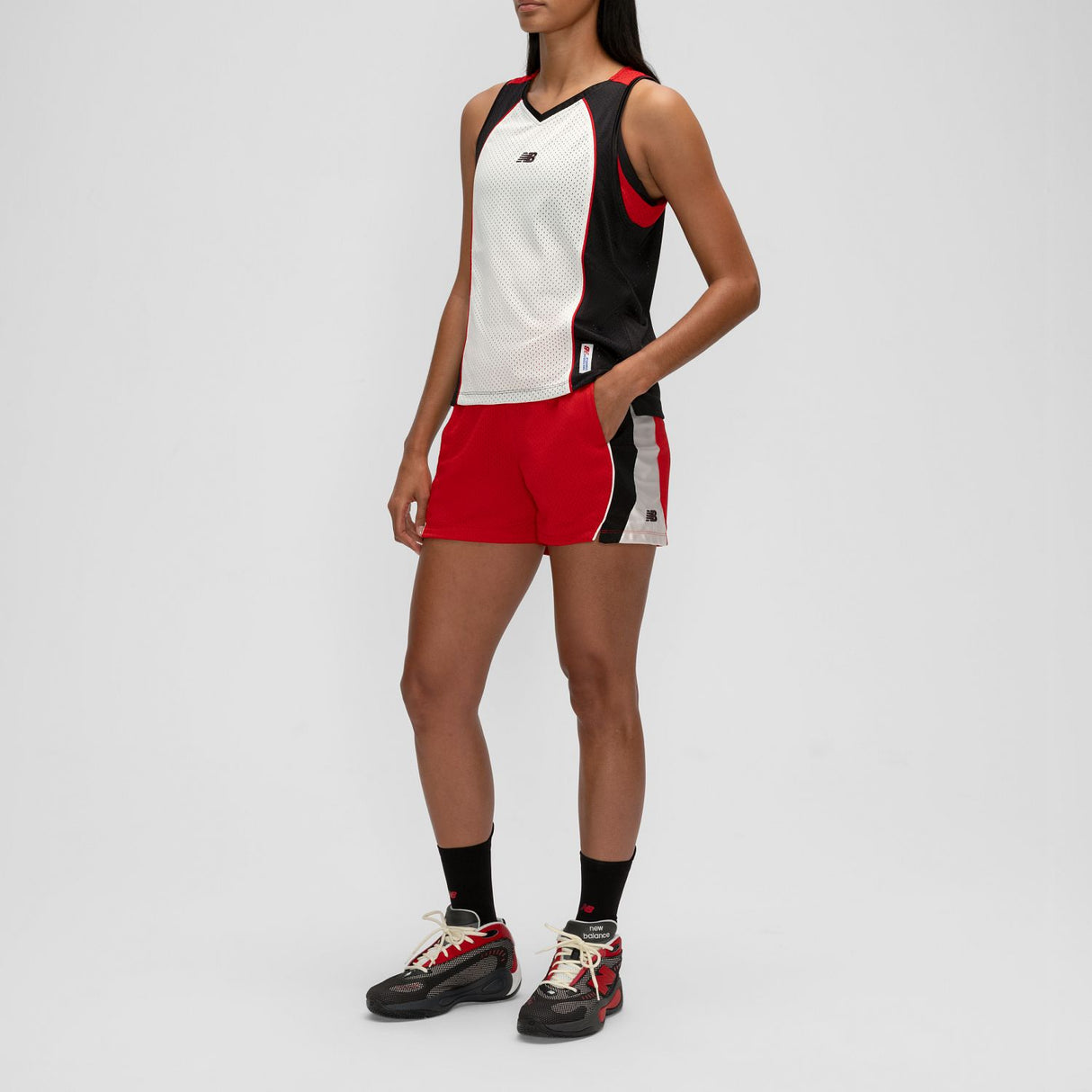 New Balance Women's Basketball Performance Mesh Shorts-2