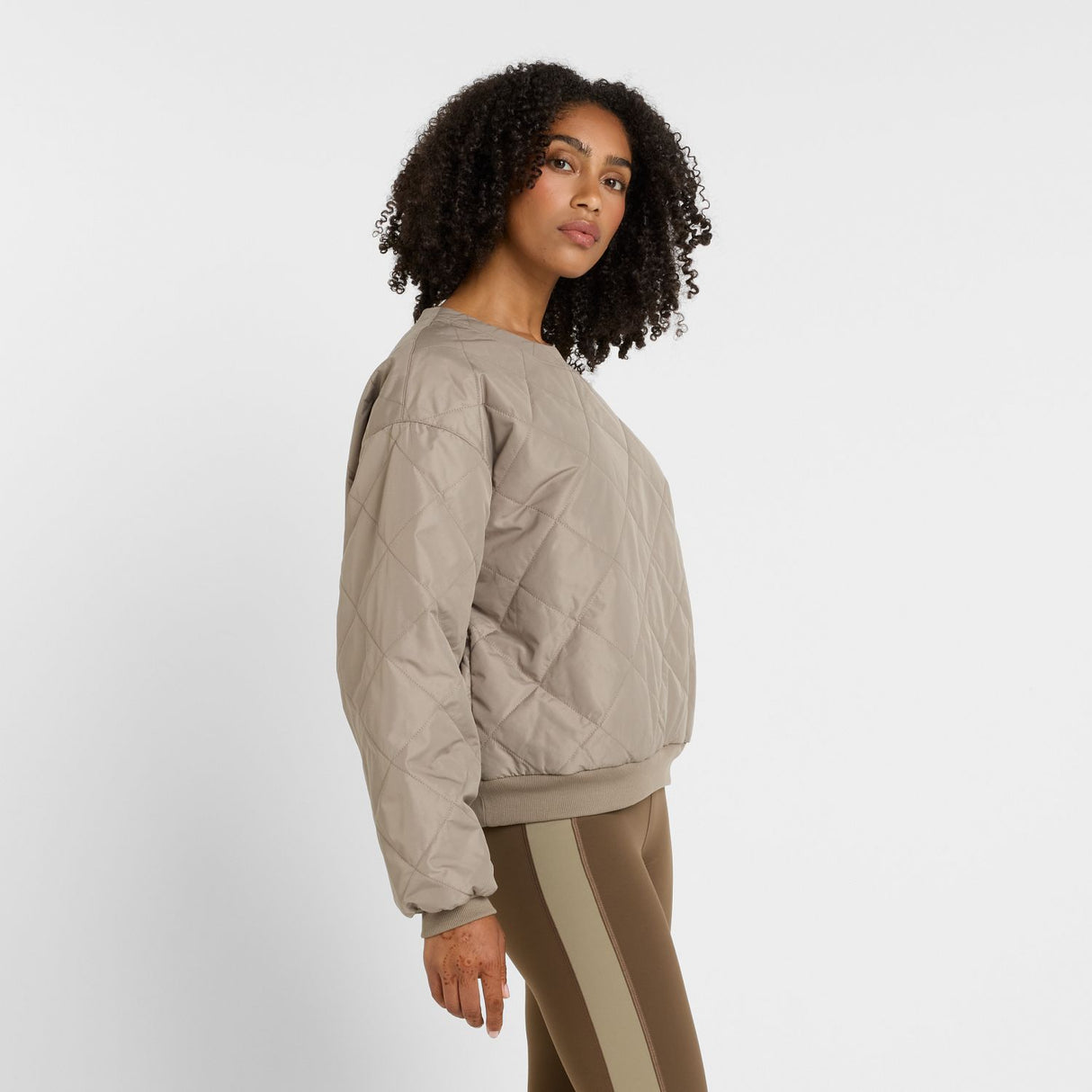 New Balance Women's Quilted Woven Crew-4