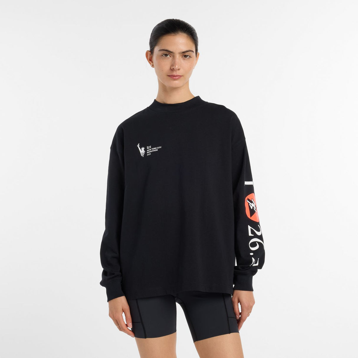 New Balance Women's NYC Marathon Relaxed Jersey Long Sleeve-2