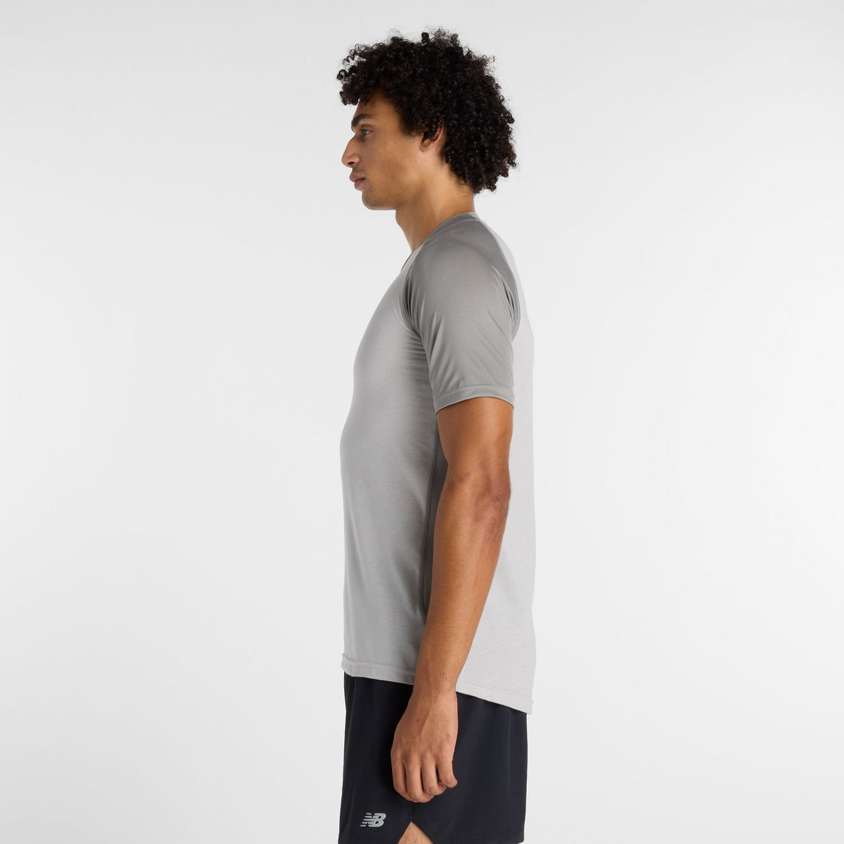 New Balance Men's Asym Short Sleeve Top Right-2