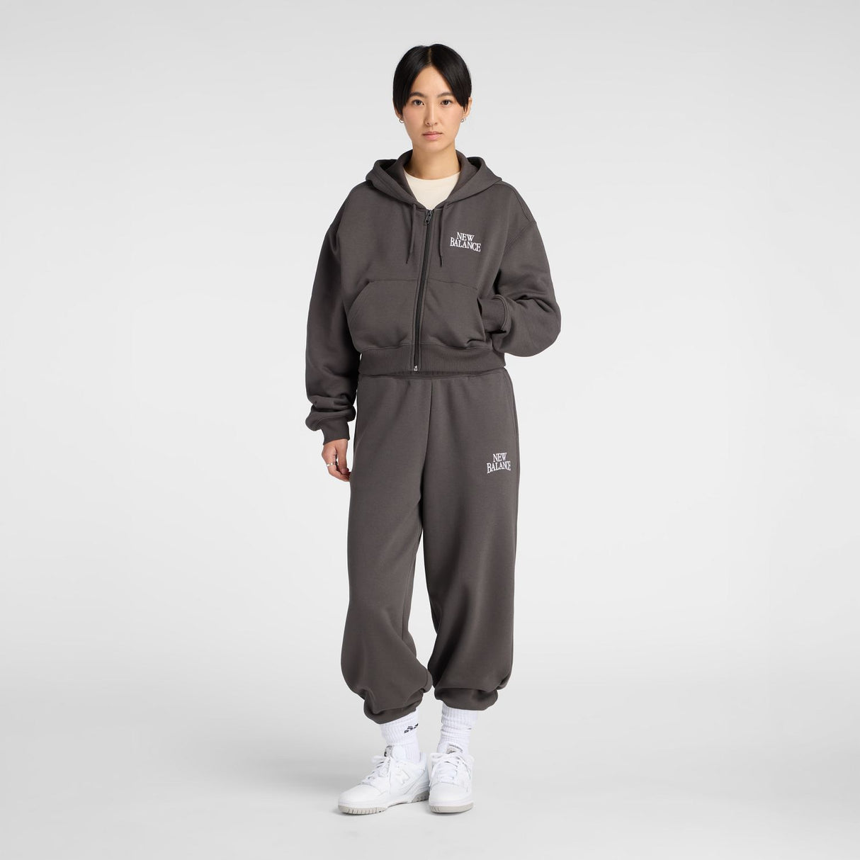 New Balance Women's Trackside Fleece Full Zip-1