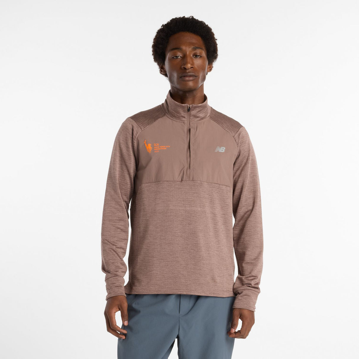 New Balance Men's NYC Marathon Heat Grid 1/2 Zip-2