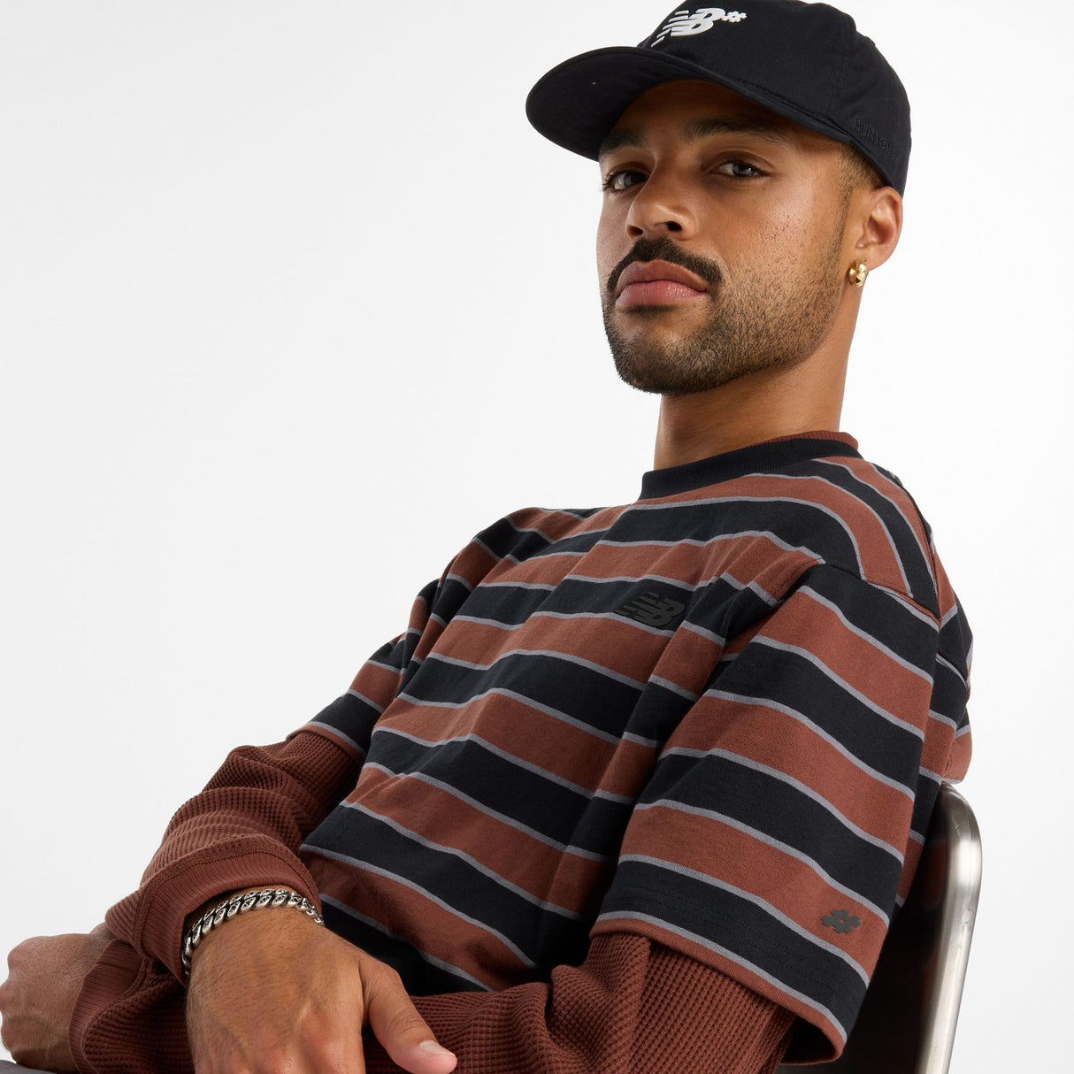 New Balance Men's Numeric Thin Stripe T-Shirt-2