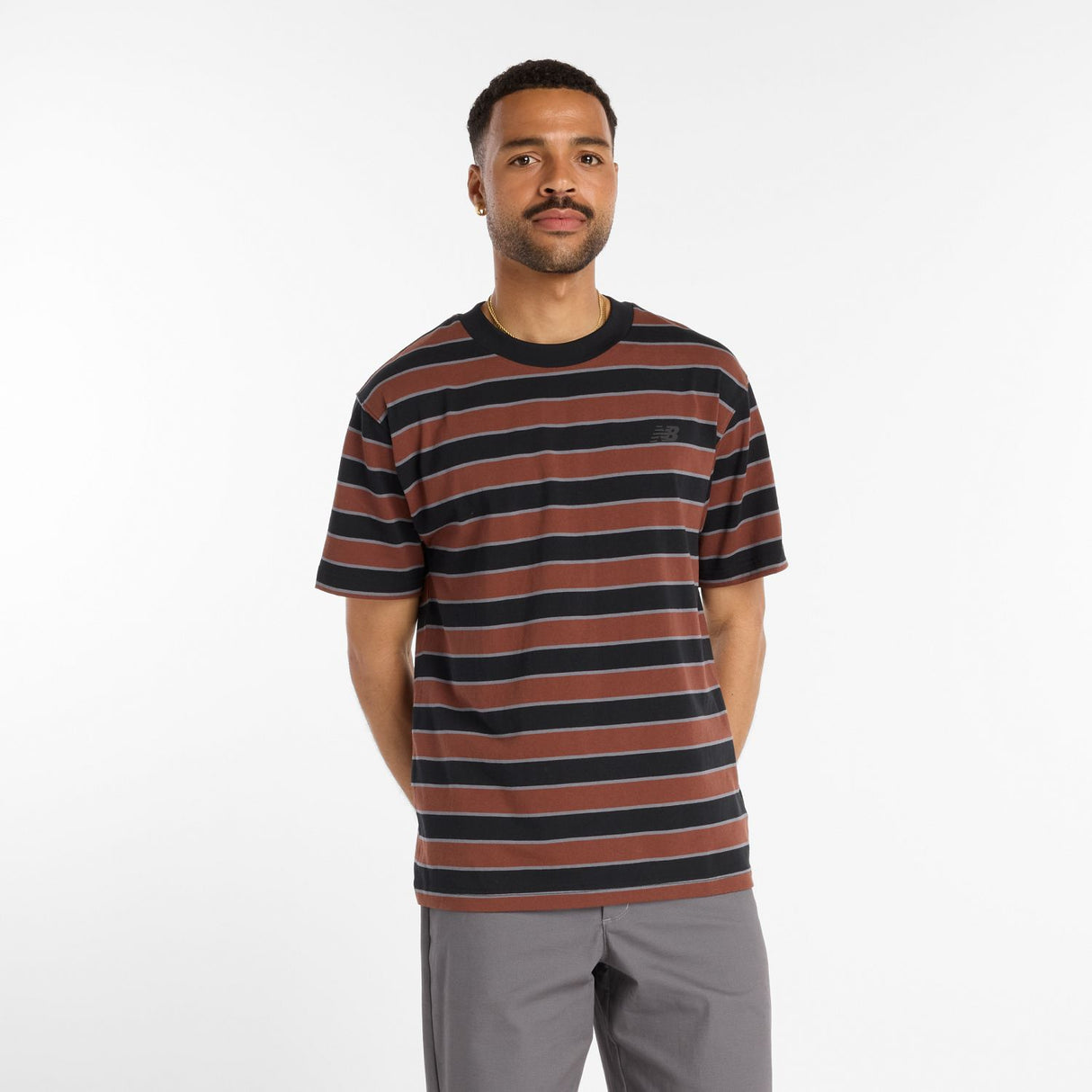 New Balance Men's Numeric Thin Stripe T-Shirt-4