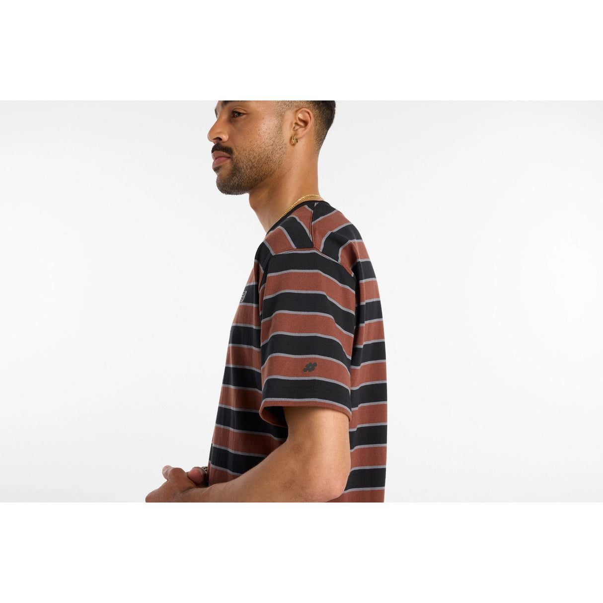 New Balance Men's Numeric Thin Stripe T-Shirt-10