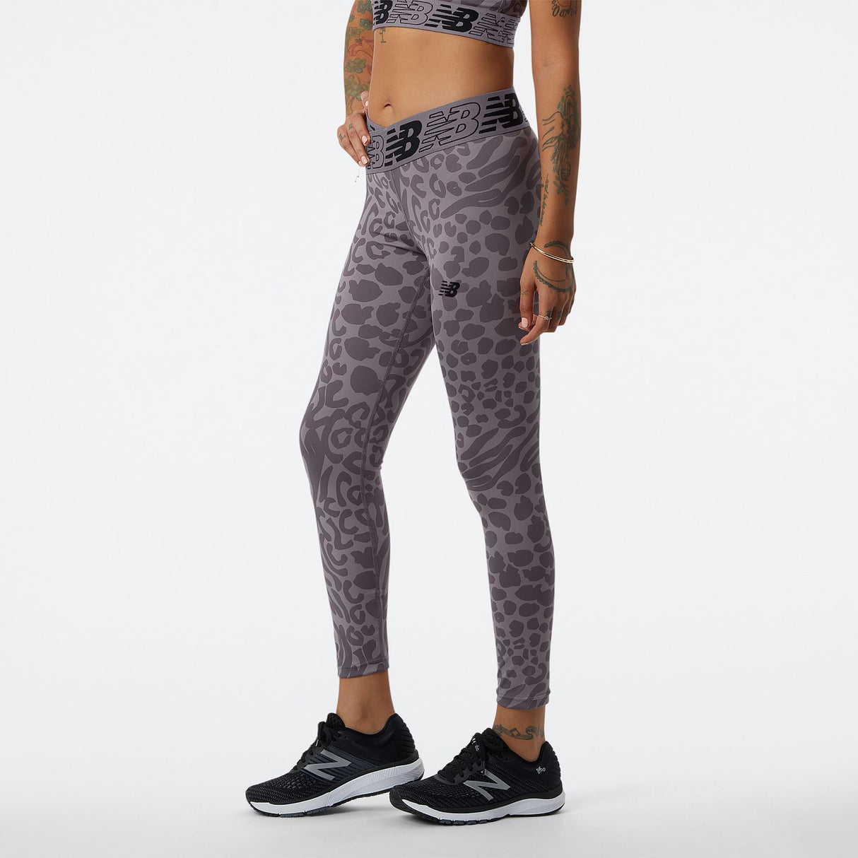 New Balance Women's Relentless Crossover Printed High Rise 7/8 Tights-2