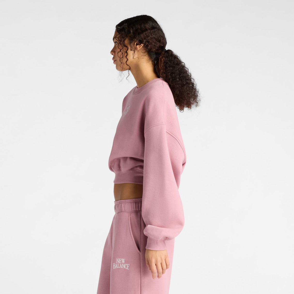New Balance Women's Trackside Fleece Crew-2