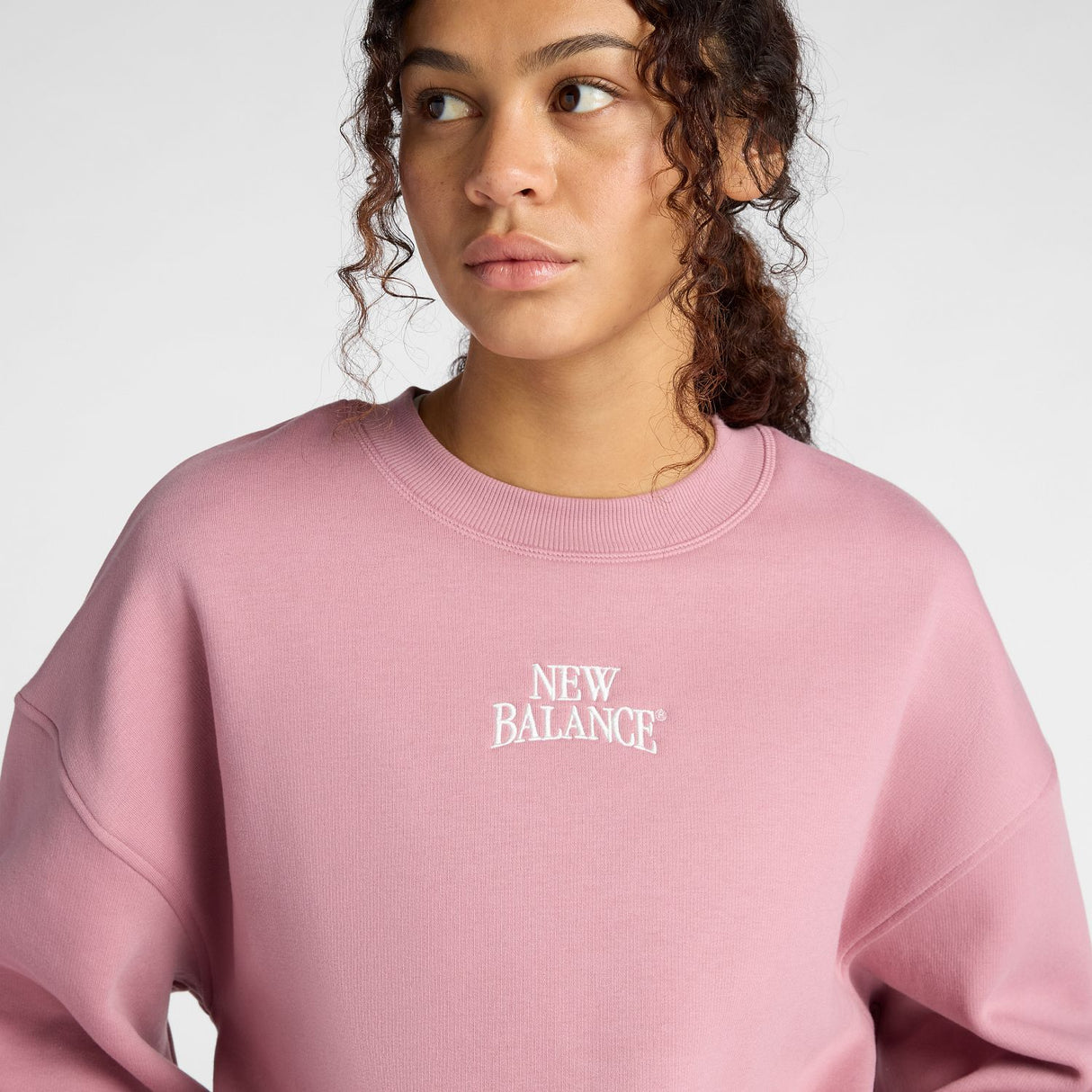 New Balance Women's Trackside Fleece Crew-4