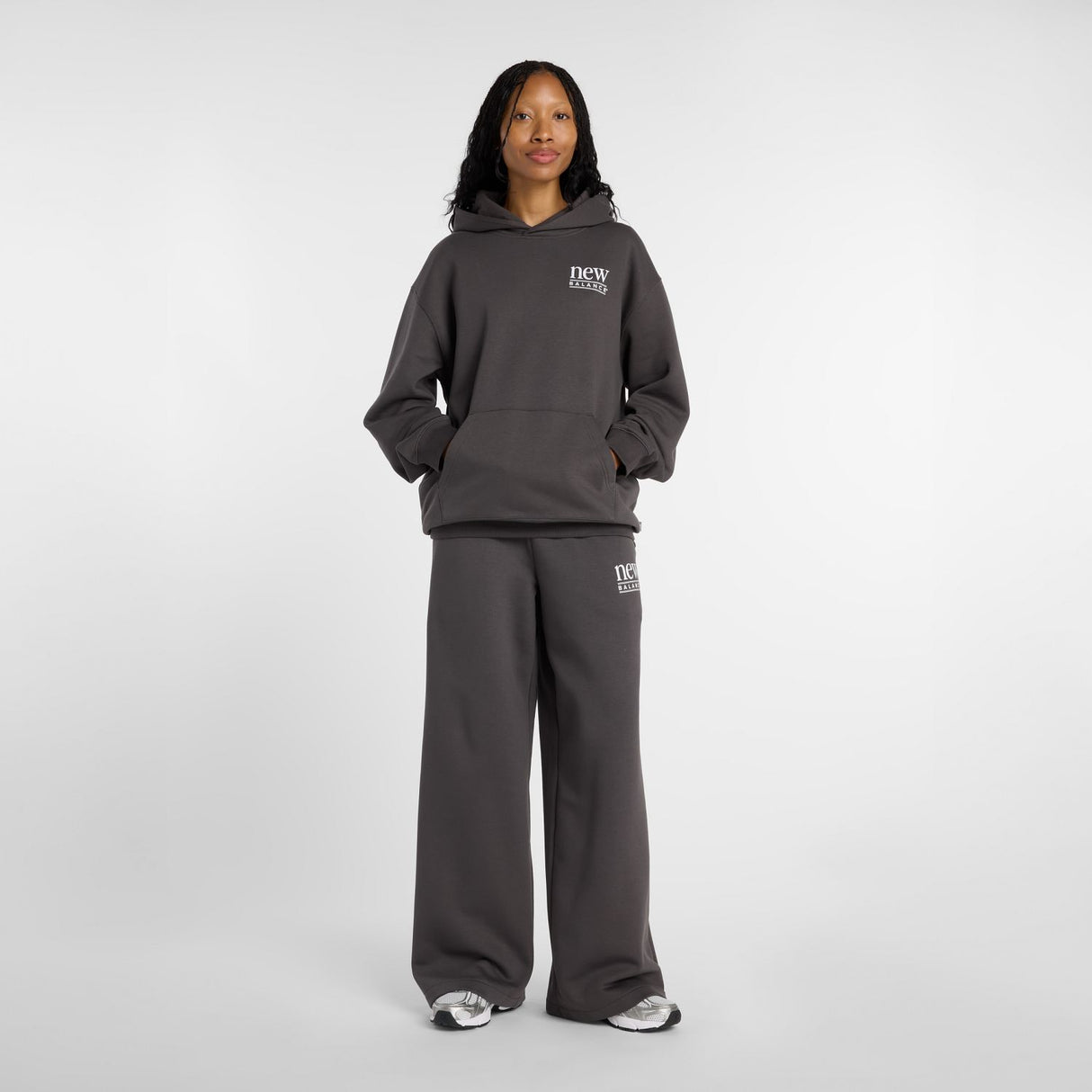 New Balance Women's Reimagined Fleece Long Length Hoodie-1