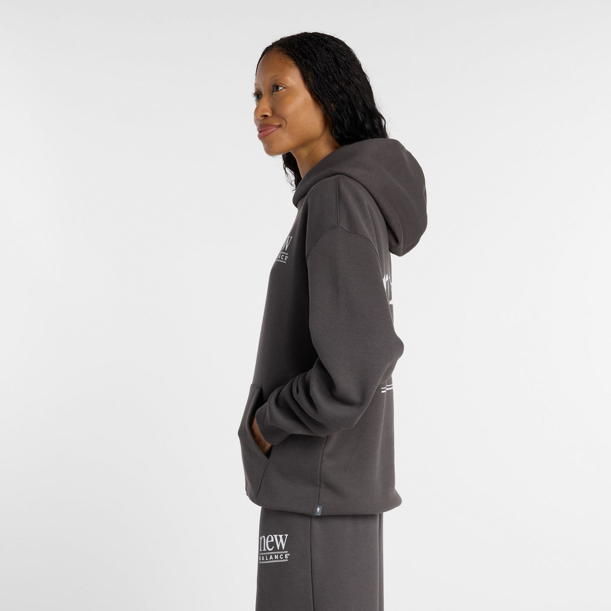 New Balance Women's Reimagined Fleece Long Length Hoodie-3