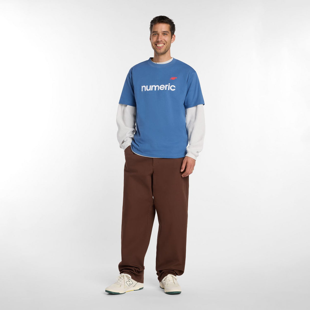 New Balance Men's Numeric Linear Logo T-Shirt-3