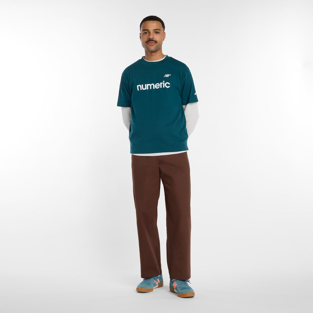New Balance Men's Numeric Linear Logo T-Shirt-1