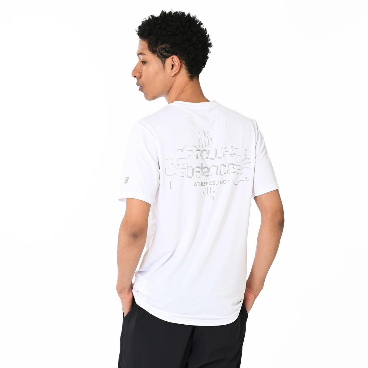 New Balance Men's Reflective Poly T-Shirt-5
