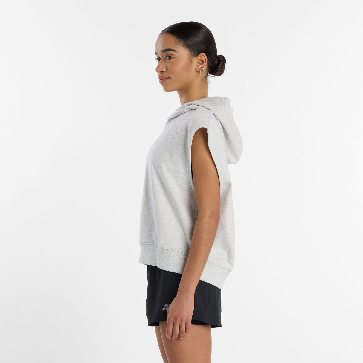 New Balance Women's Embossed Sleeveless Hoodie-3