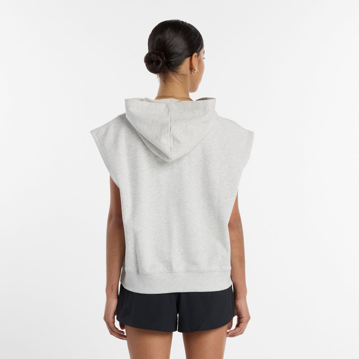 New Balance Women's Embossed Sleeveless Hoodie-4