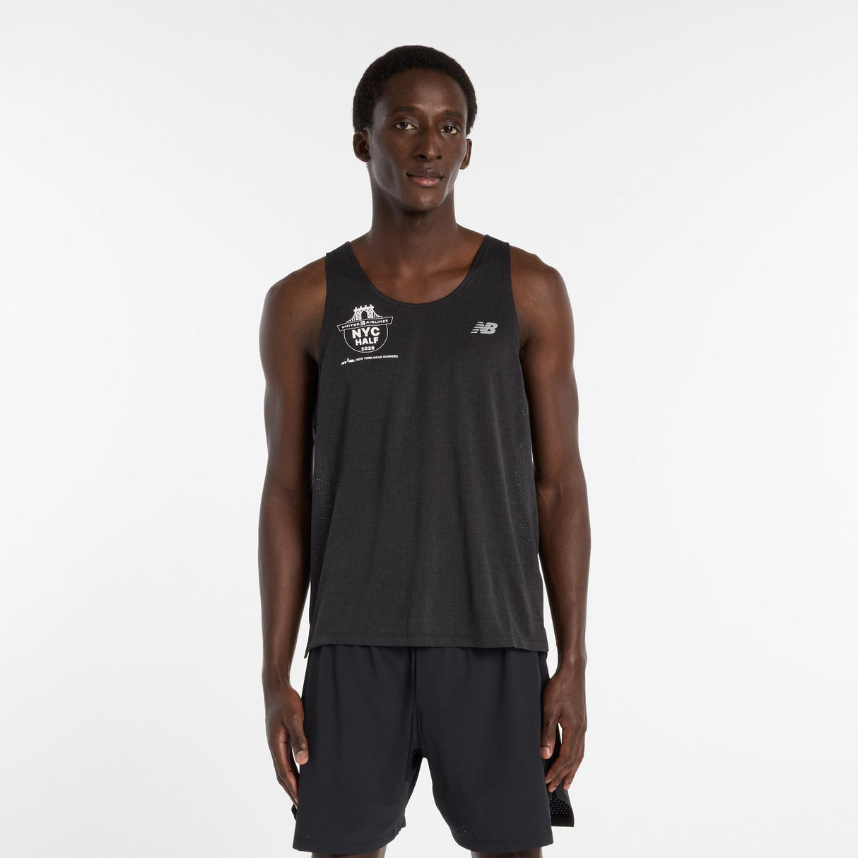 New Balance Men's United Airlines NYC Half RC Essential Singlet-2