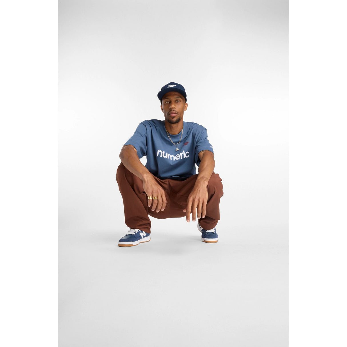 New Balance Men's Numeric Linear Logo T-Shirt-4
