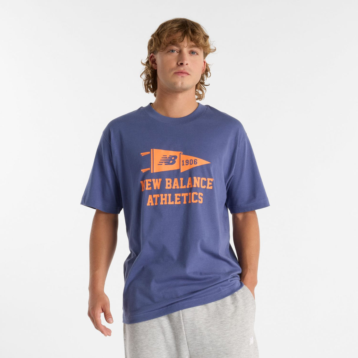 New Balance Men's Varsity Pennant T-Shirt-1