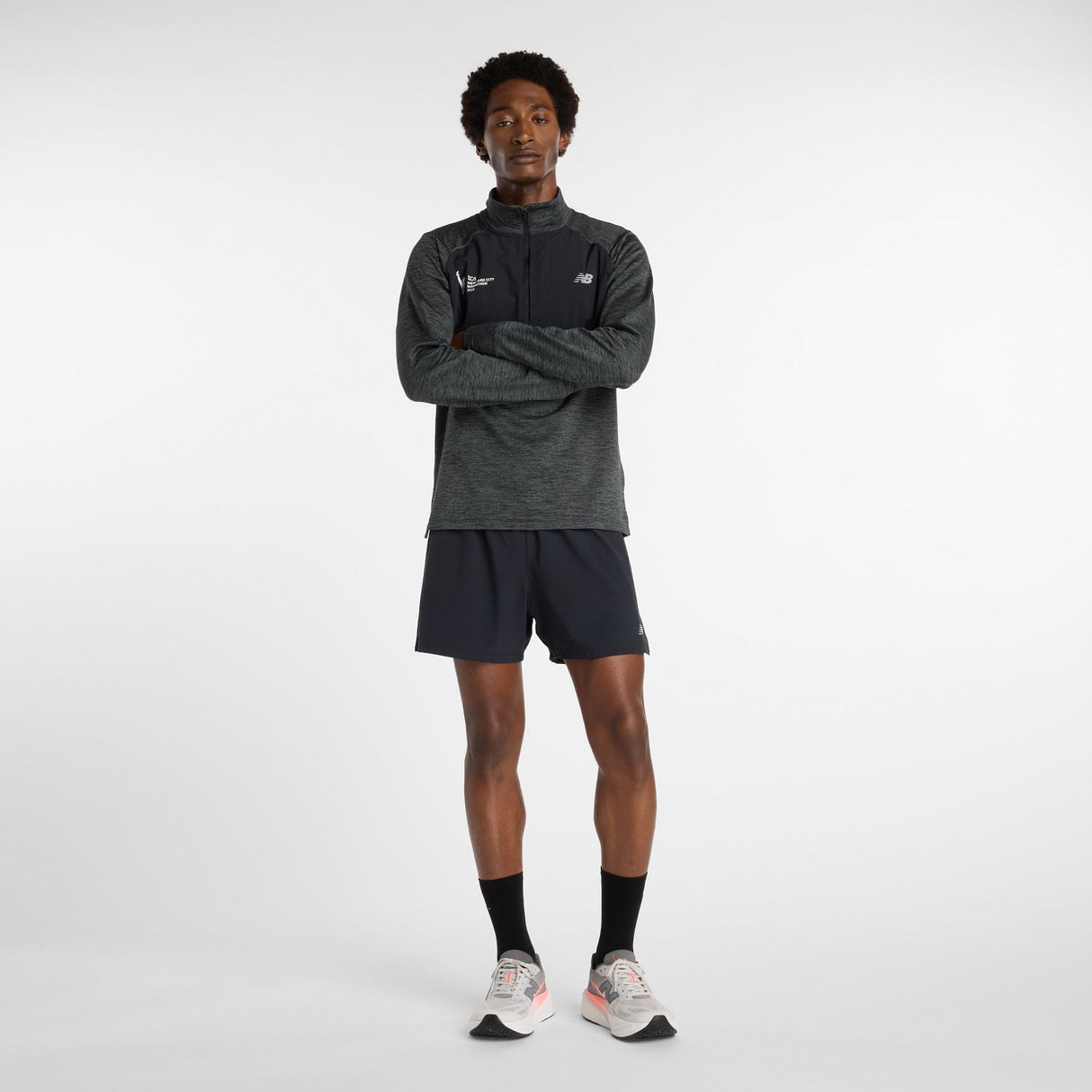 New Balance Men's NYC Marathon Heat Grid 1/2 Zip-1