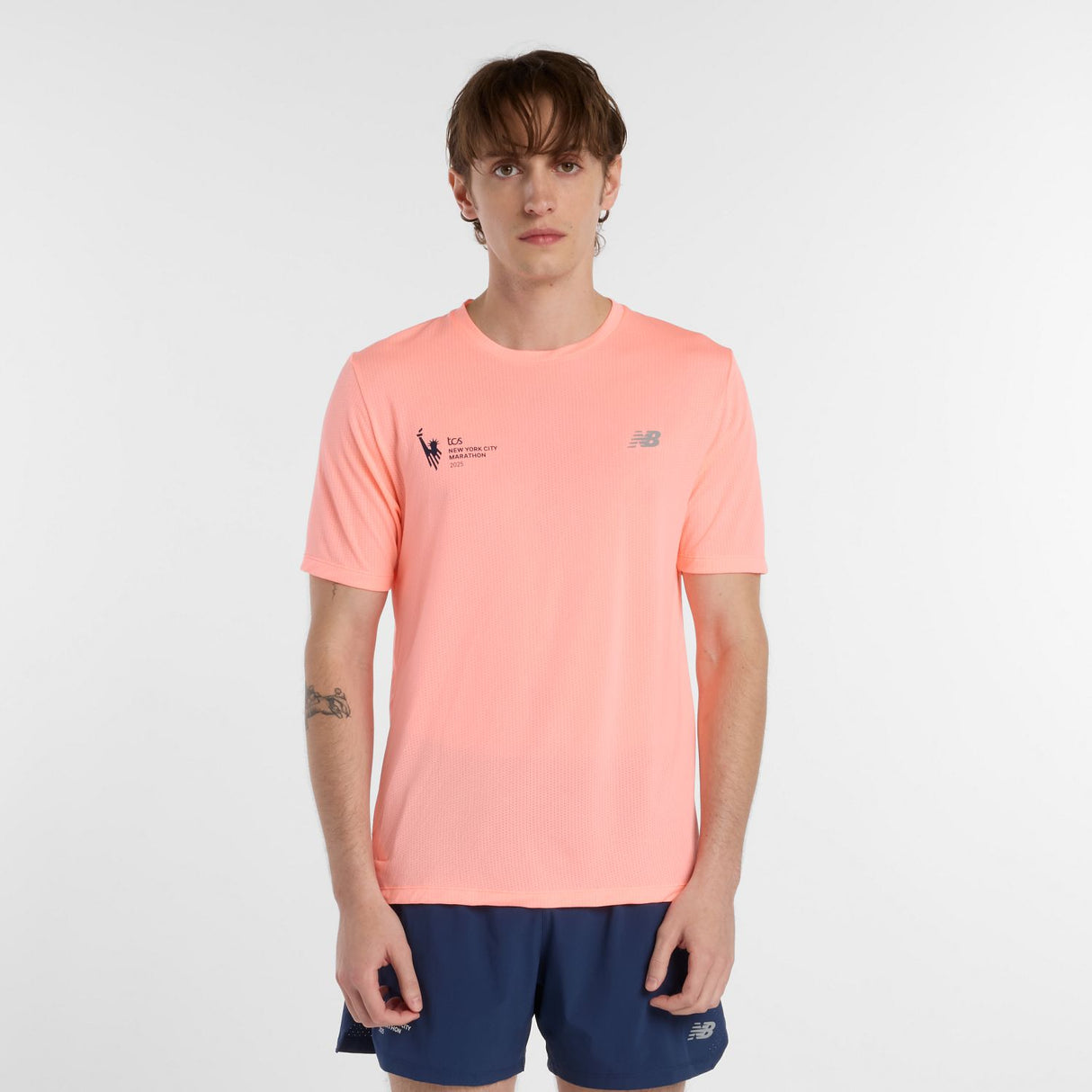 New Balance Men's NYC Marathon Athletics T-Shirt-1