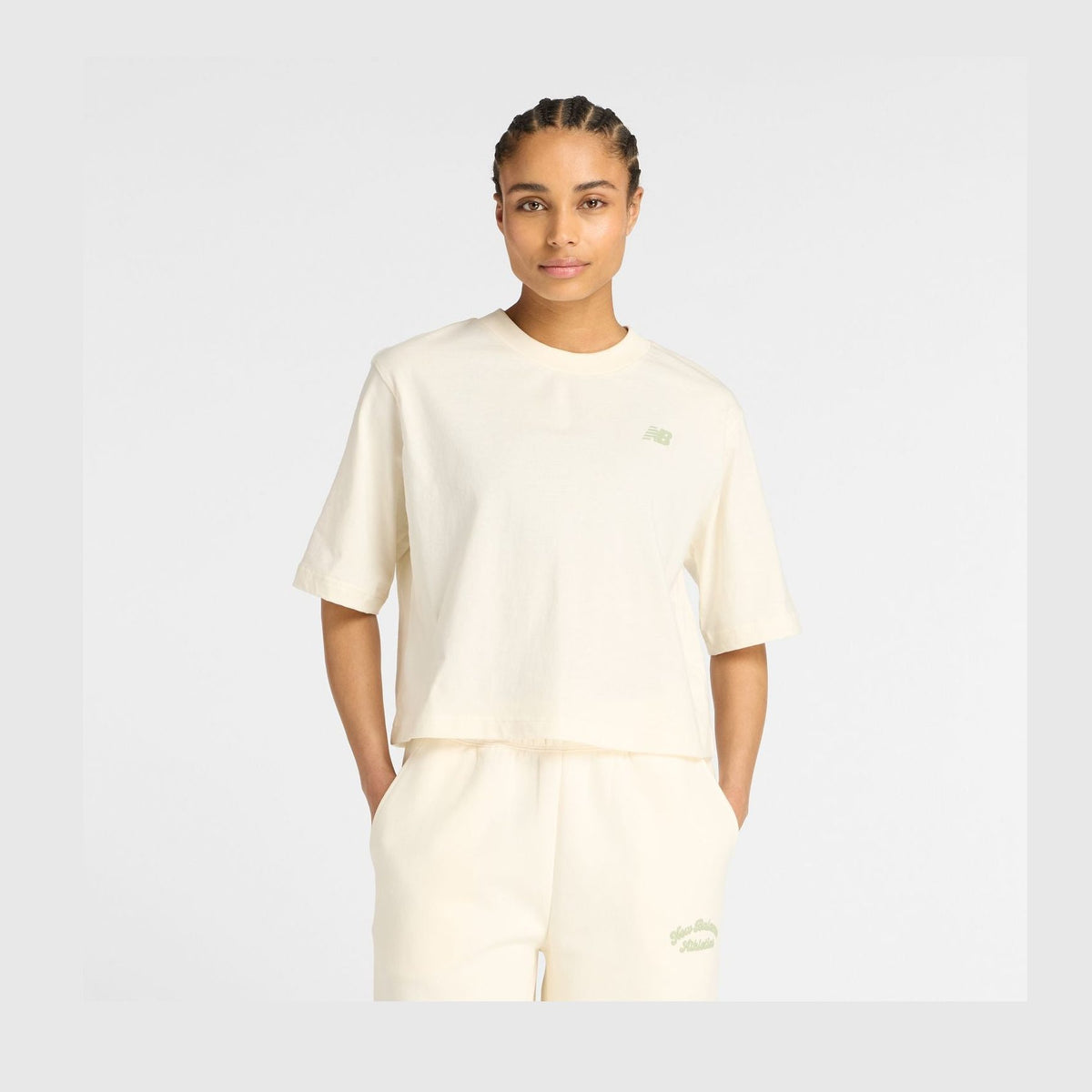 New Balance Women's Linear Heritage Relaxed T-Shirt-1