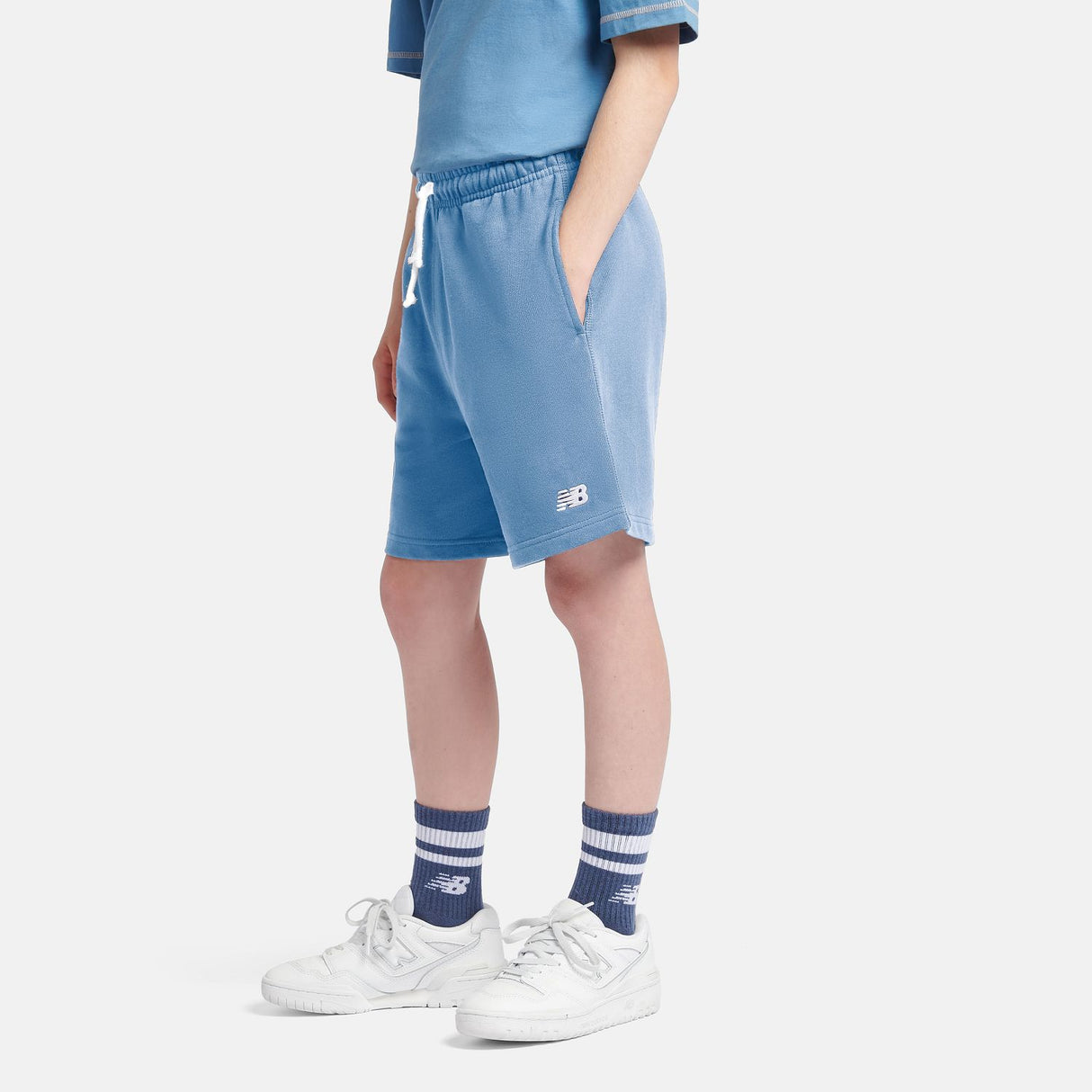 New Balance Youth French Terry Small Logo Short-6
