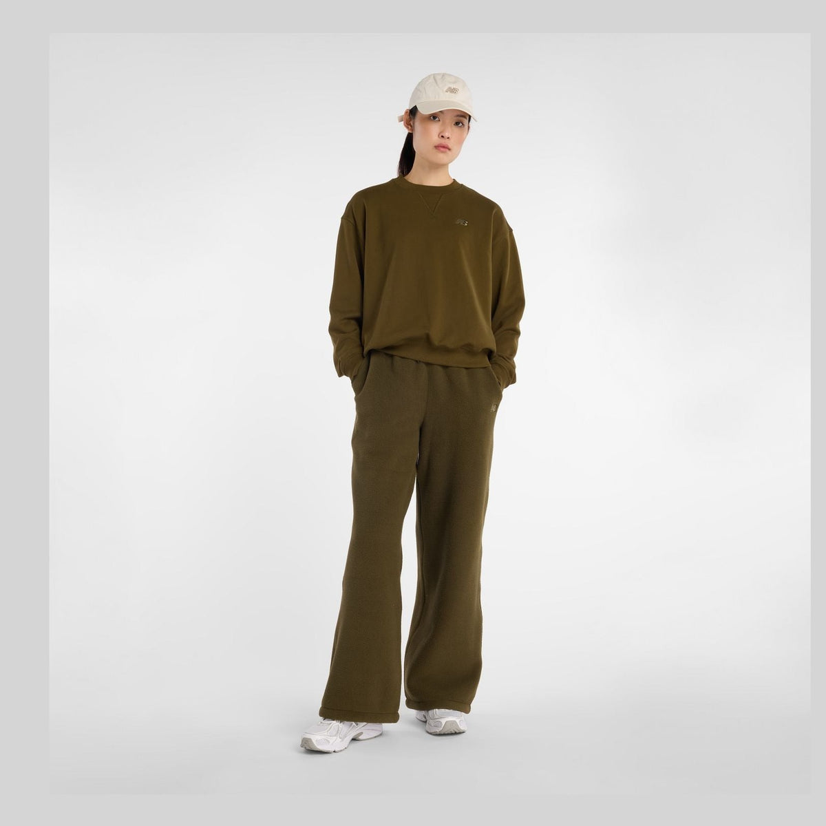 New Balance Women's Athletics French Terry Crew-1