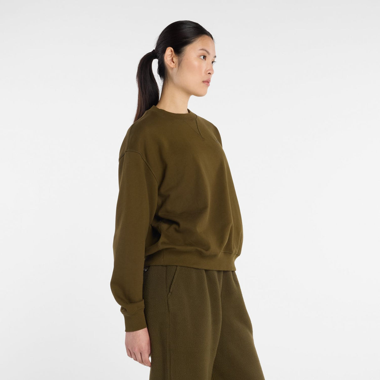 New Balance Women's Athletics French Terry Crew-3