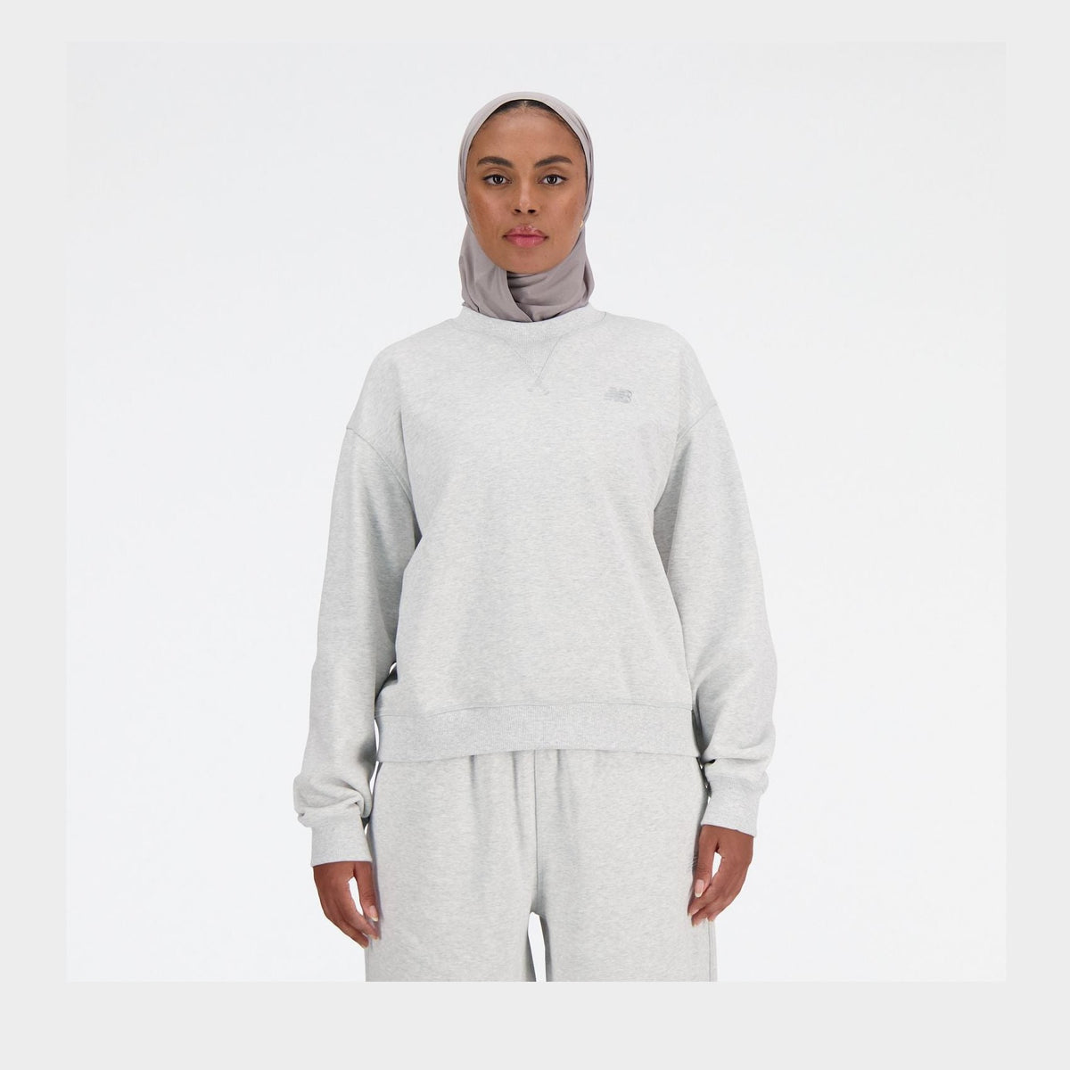 New Balance Women's Athletics French Terry Crew-1