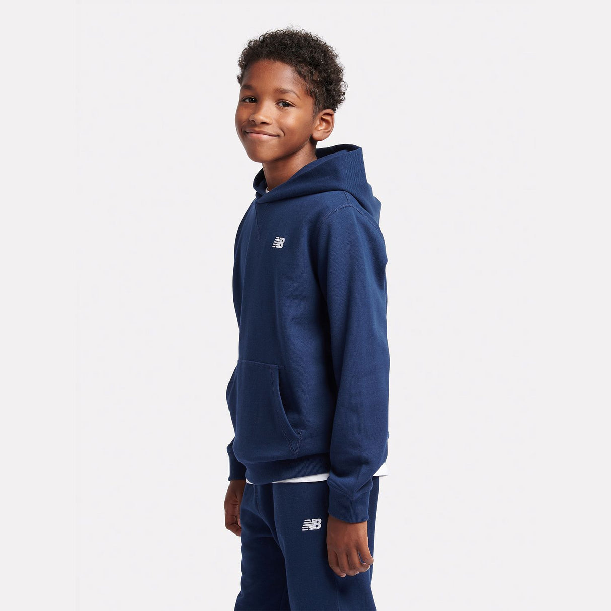 New Balance Youth French Terry Small Logo Hoodie-6