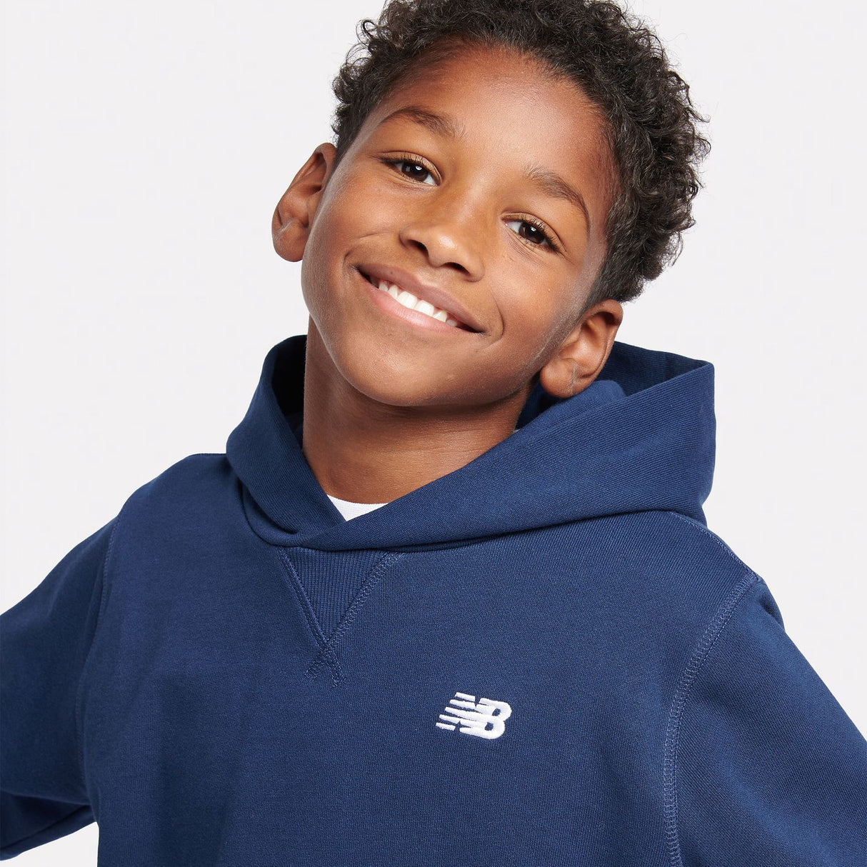 New Balance Youth French Terry Small Logo Hoodie-8