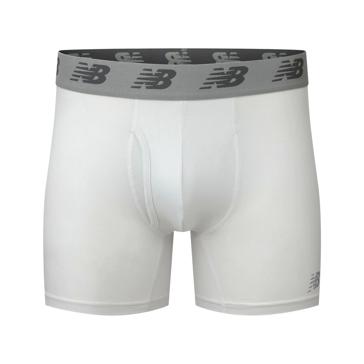 New Balance Men's Premium 6 Inch Boxer Brief with Fly 3 Pack-3