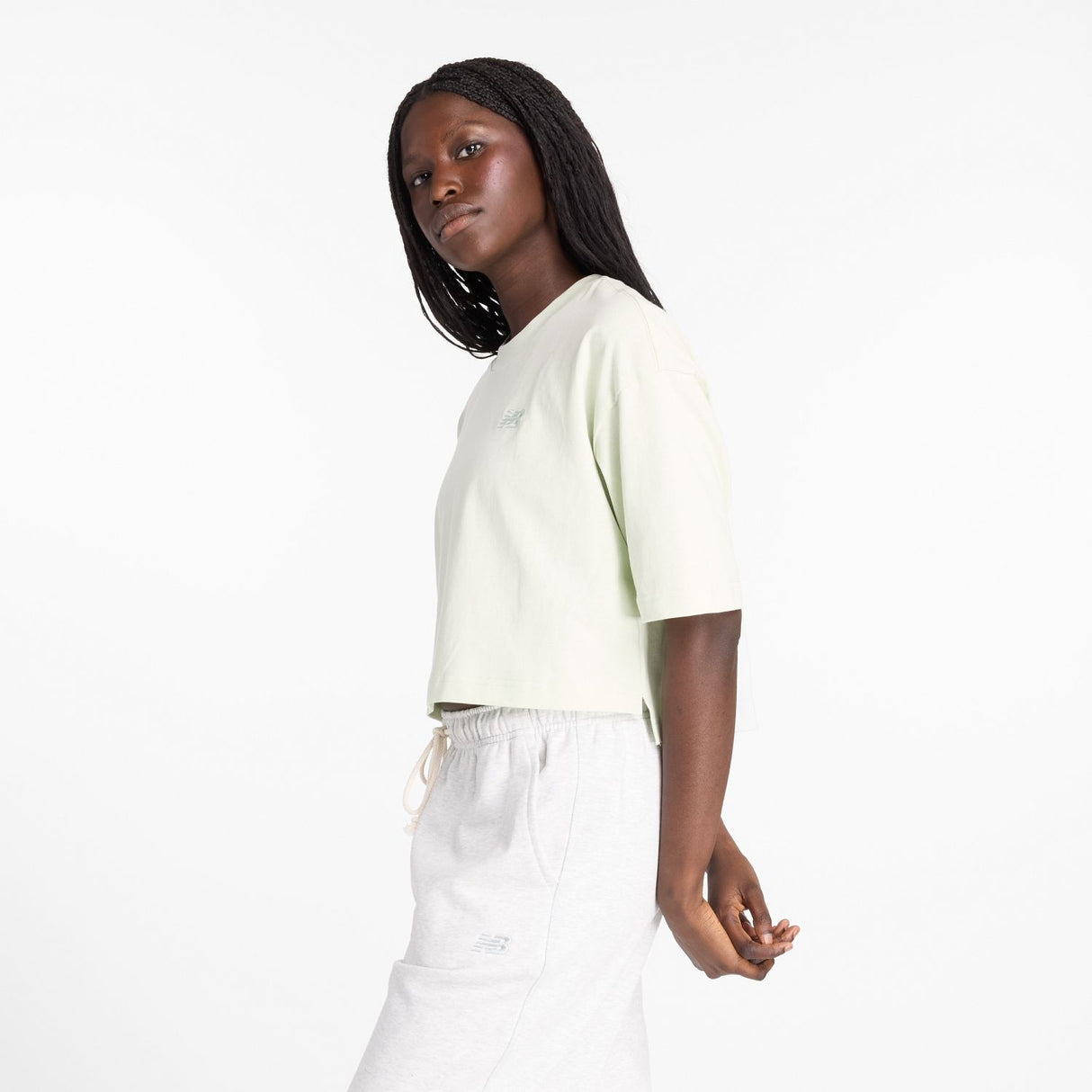 New Balance Women's Logo Oversized Jersey T-Shirt-4