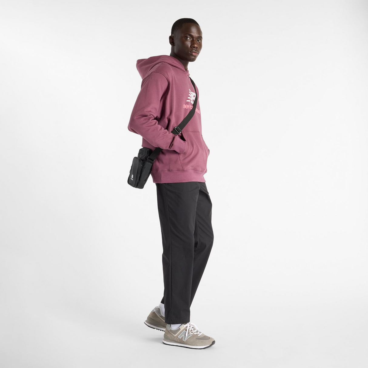 New Balance Men's Athletics French Terry Logo Hoodie-1