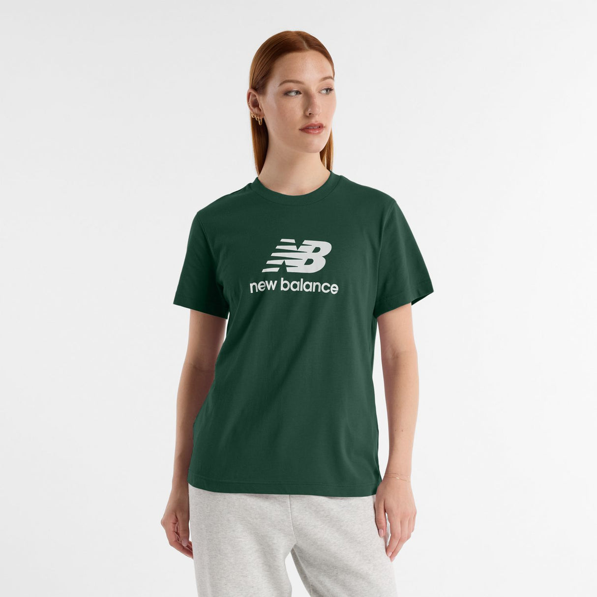 New Balance Women's Sport Essentials Jersey Logo T-Shirt-1