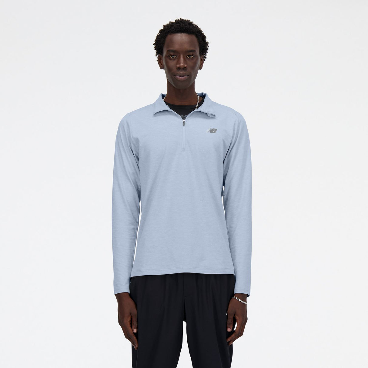 New Balance Men's Space Dye 1/4 Zip Shirt-1