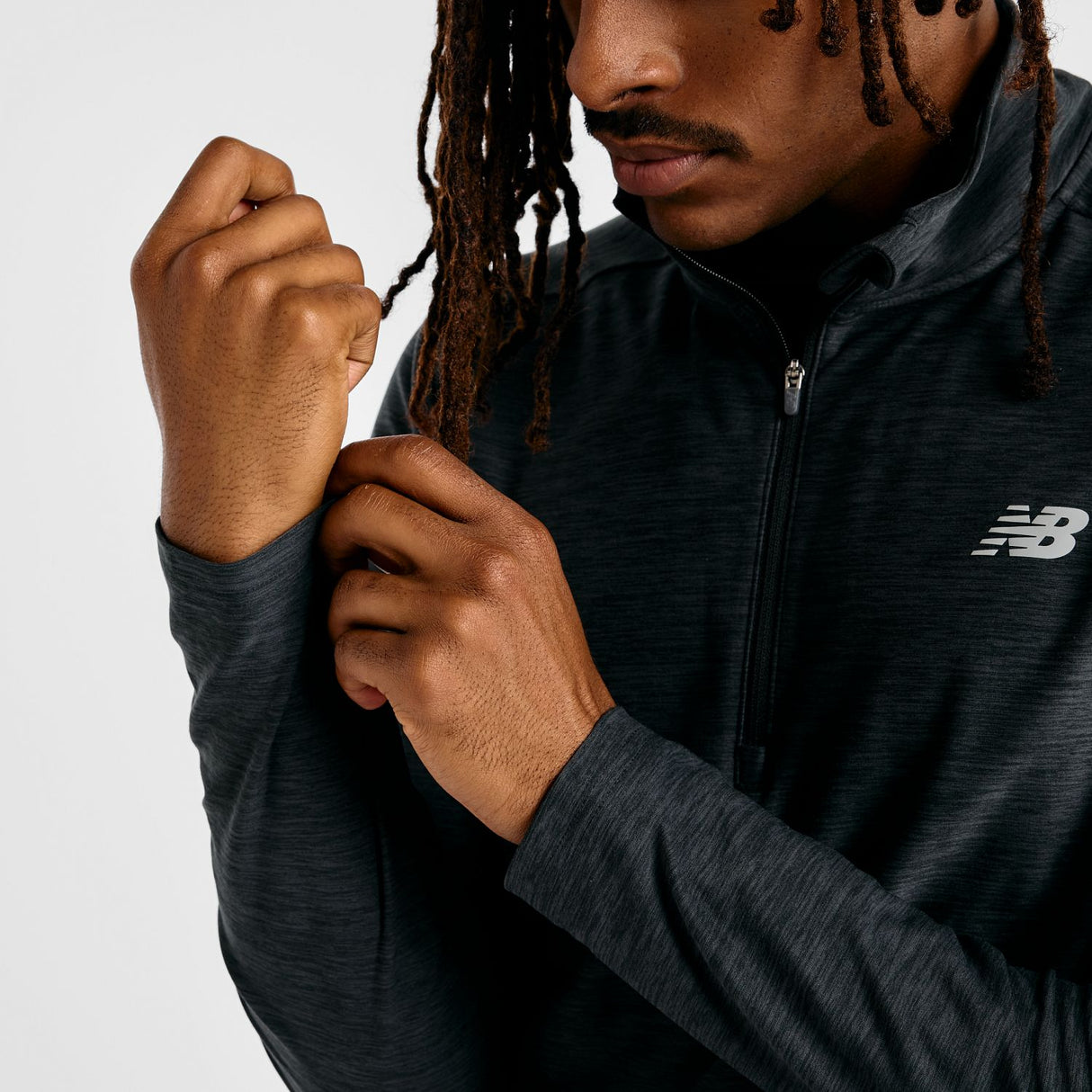 New Balance Men's Space Dye 1/4 Zip Shirt-8