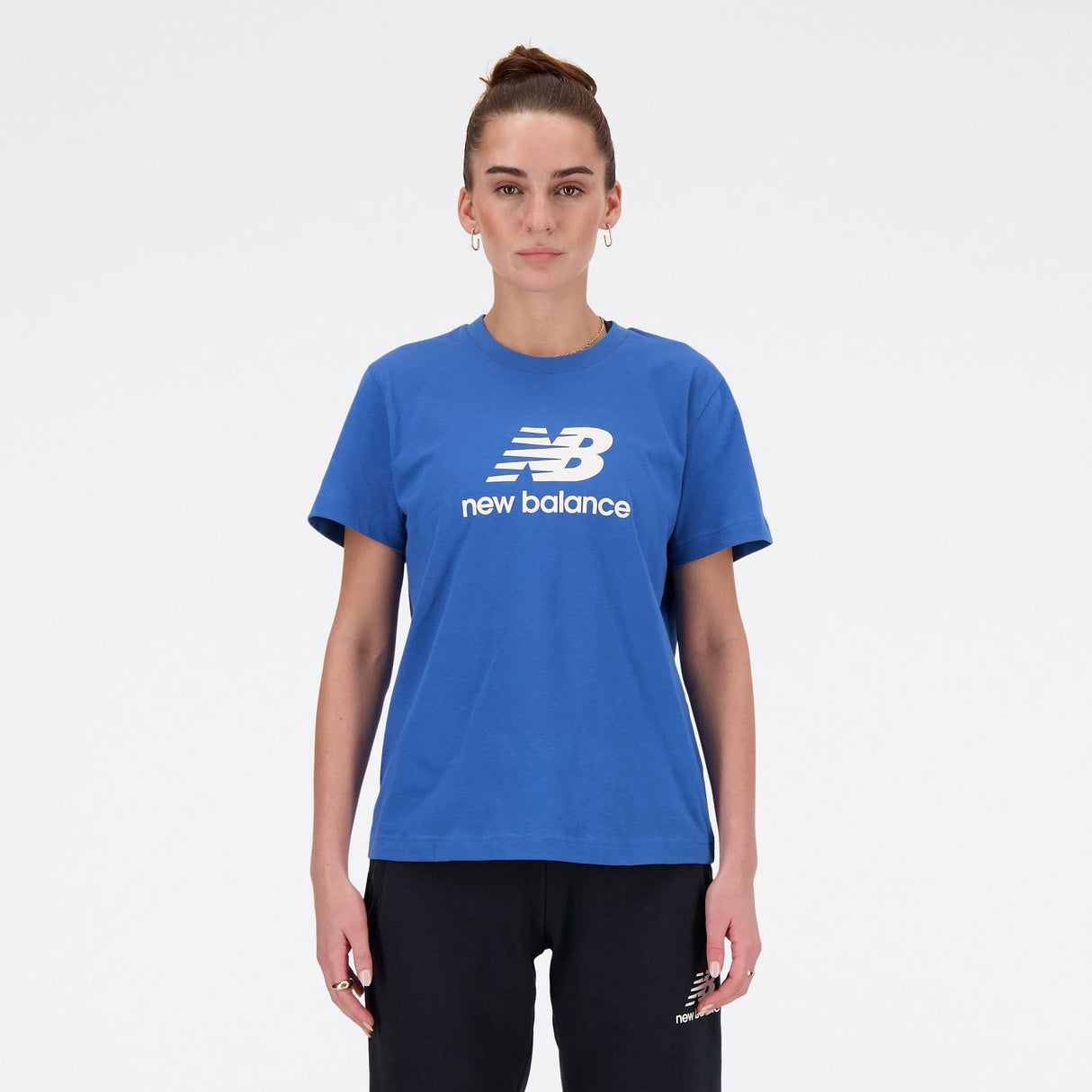 New Balance Women's Sport Essentials Jersey Logo T-Shirt-1
