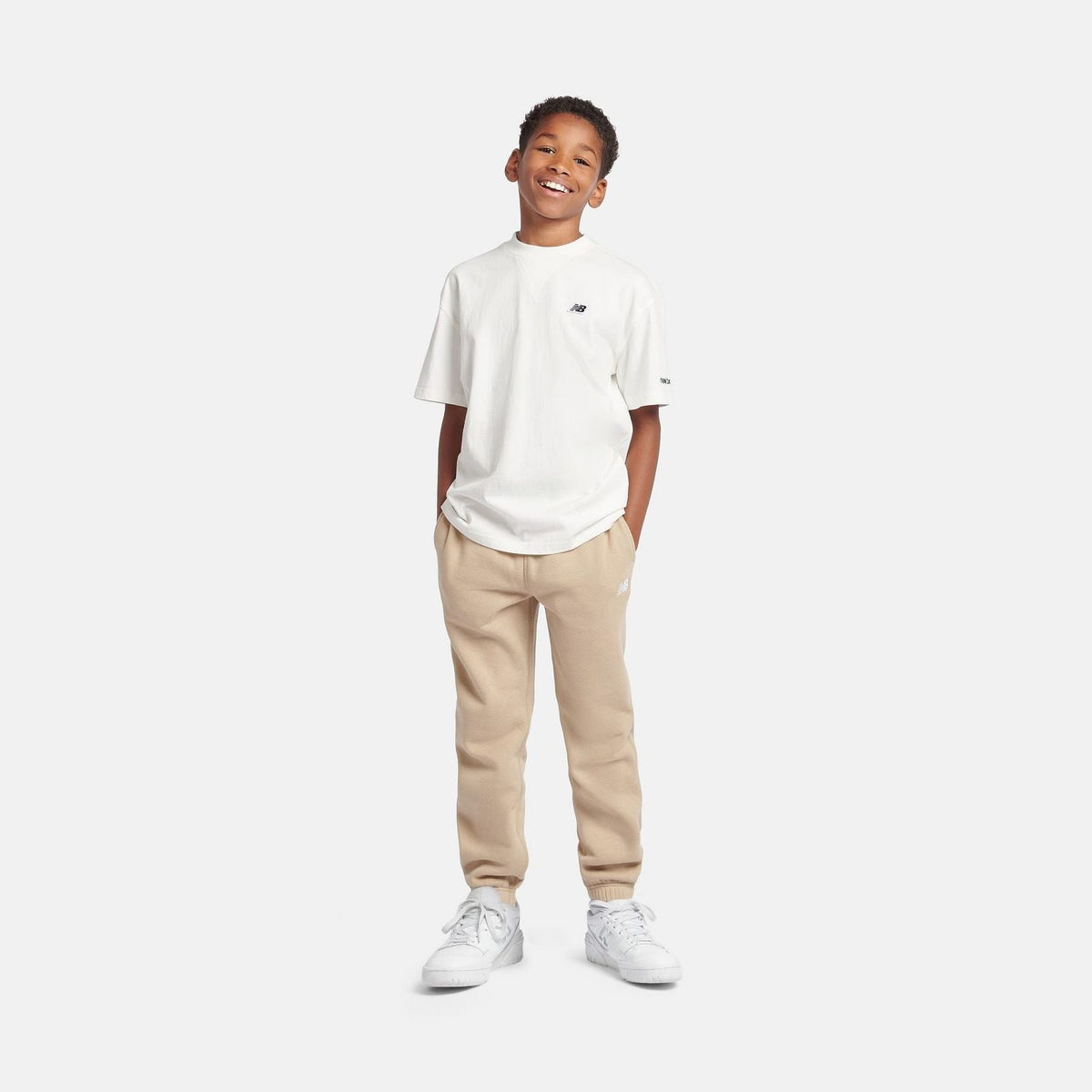 New Balance Youth Brush Back Small Logo Jogger-4