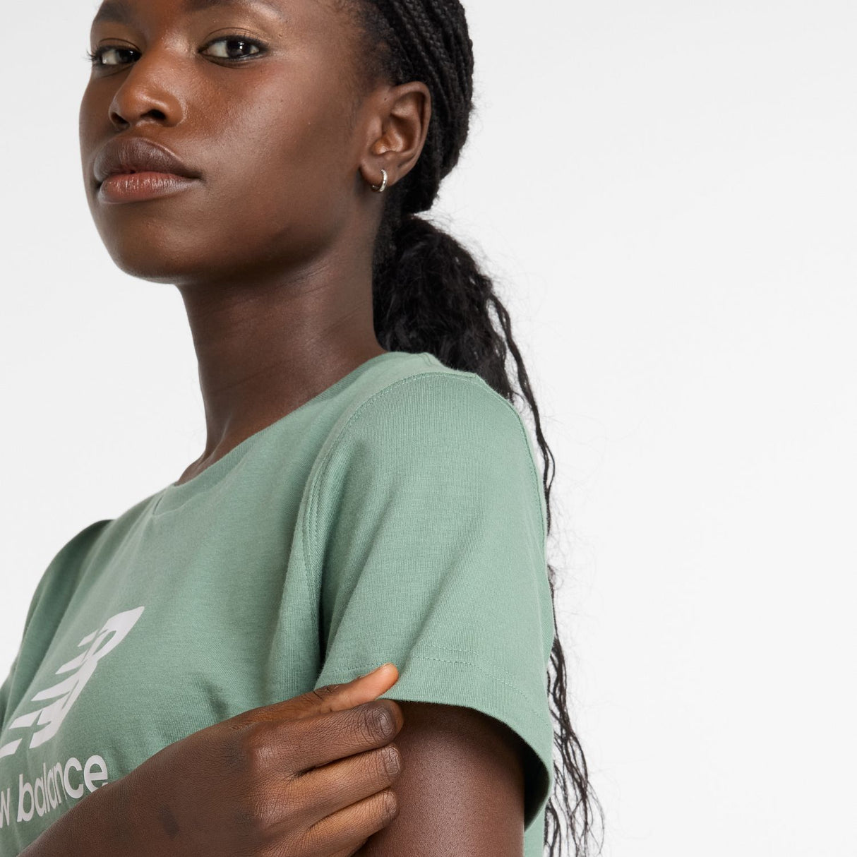 New Balance Women's Sport Essentials Jersey Logo T-Shirt-5